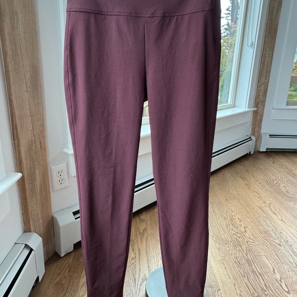 Women's Burgundy Pants - Picture 2 of 11